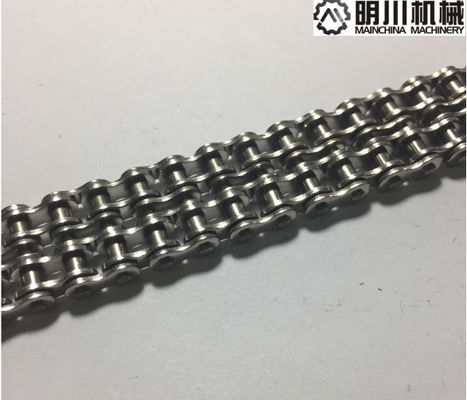 China De zilveren Roestvrije Transportband van 25H met 6.35mm Hoogte leverancier